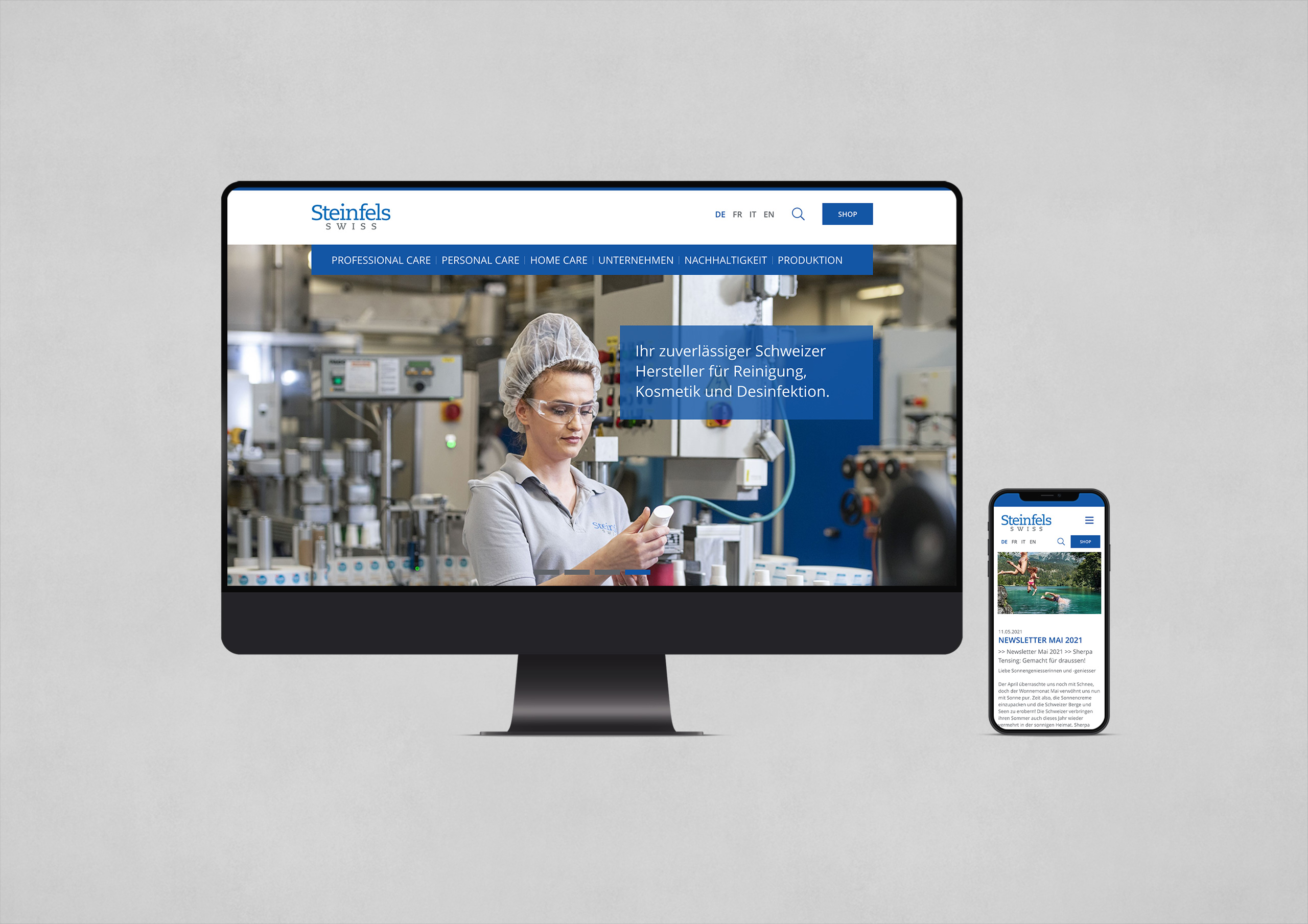 Schweizer Hersteller für Reinigung, Kosmetik und Desinfektion